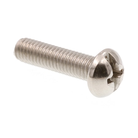 Prime-Line Machine Screw, Round, Phil/Sltd Comb Drive No. 10-32 X 3/4in 18-8 Stainless Steel 100PK 9004215